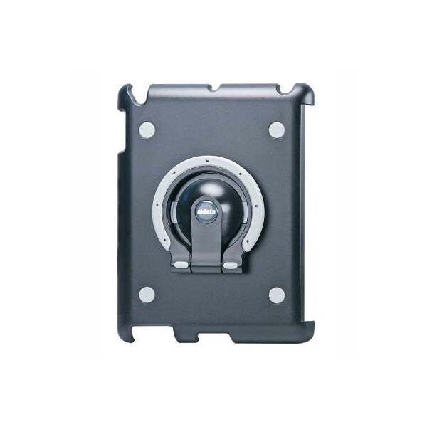 Multifunction Stand for iPad 2, 3 & 4, Black Shell with Black and Gray Ring